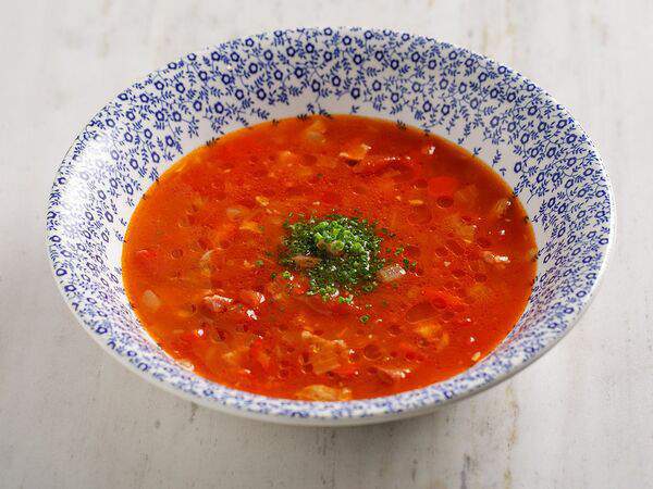 Oggi Bistro - Суп из копчёной рульки с паприкой