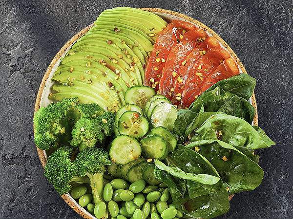 Урюк - Салат с лососем