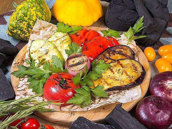 Мушмула - Овощи на мангале