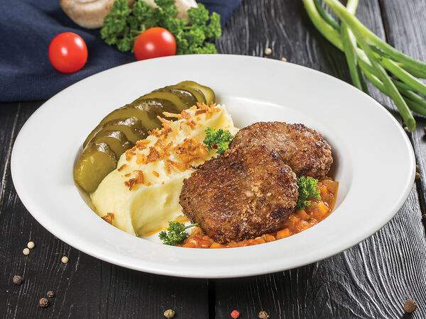 Хлебные истории - Котлеты по-домашнему с картофельным пюре