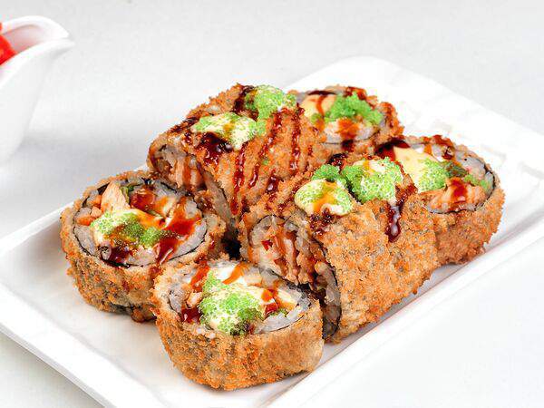 Язасуши - Жареный лосось темпура