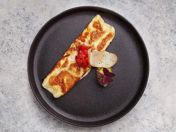 Эклерная: кофе и сладости - Яе Омлет, ветчина, чеддер, гуакамоле