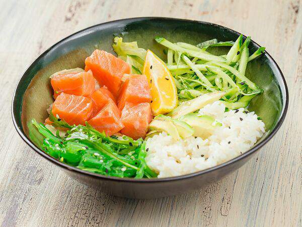 Лапша и утка Фо Бо - Поке с лососем