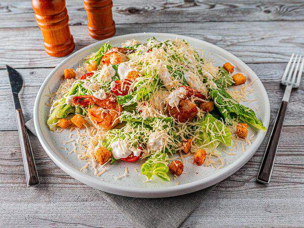 Ресторан Емеля - Цезарь с креветками