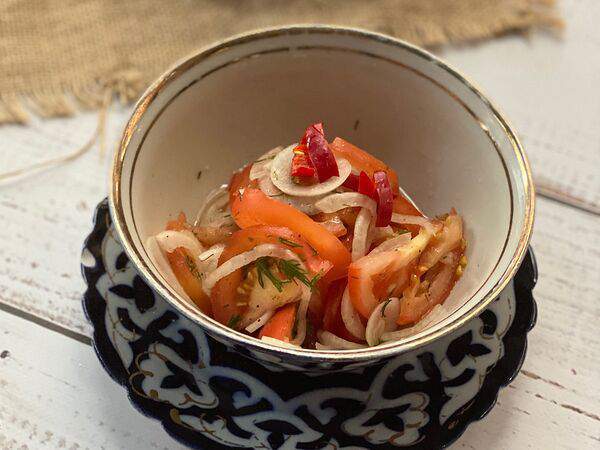 Лагман - Салат Аччик-чучук