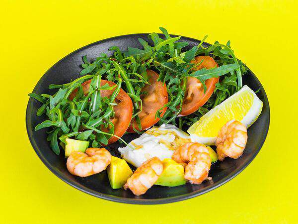 Red Burger Bar - Салат с креветками и руколой