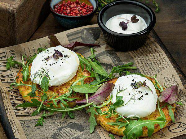 Рыбная мануфактура №1 - Драники с яйцом пашот