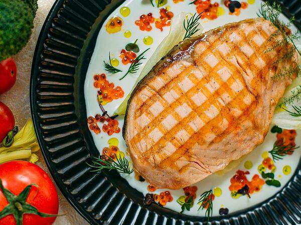 Счастье - Стейк из сёмги на гриле