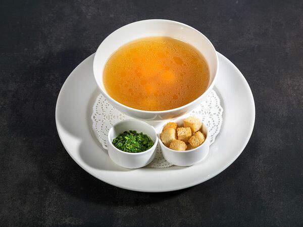 Happyterria - Куриный бульон с перепелиным яйцом