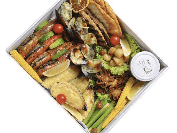 Brusketta - Seafood Коллекция морепродуктов