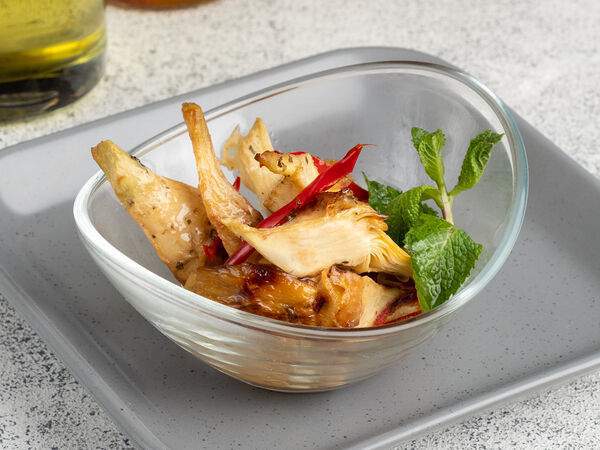 Лево Право - Артишоки жаренные с мятой и чили