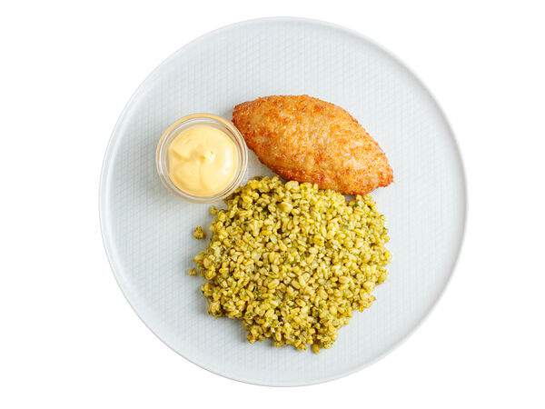 Мандарин - Котлета По-киевски с булгуром