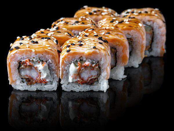 More Суши - Опаленная Филадельфия с креветкой