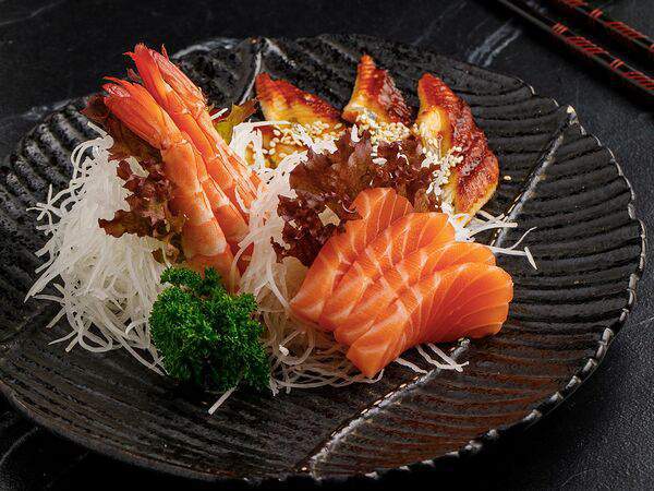 Баклажан Горьковская - Сашими с лососем