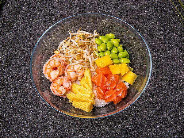 Poke Room - Боул лосось-креветка