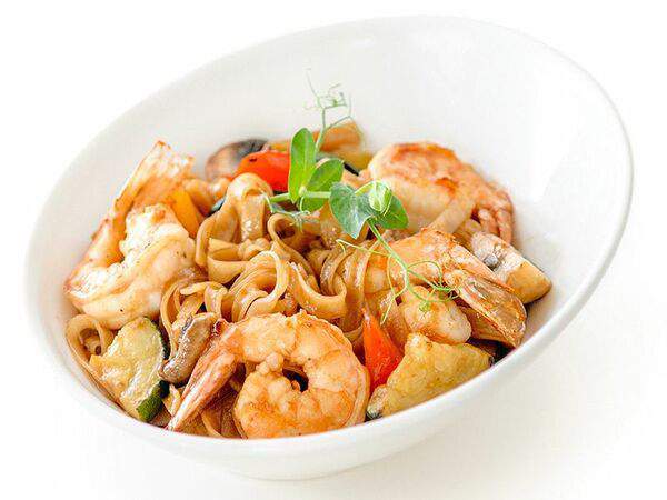 Fusion Sushi - Wok с креветкой