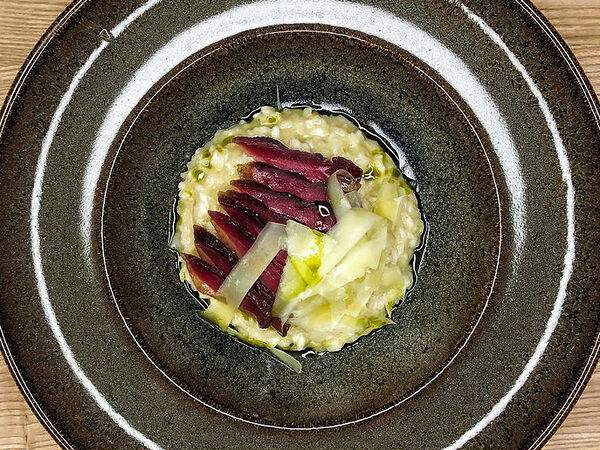 Голый Повар - Ризотто с пармезаном и вяленой уткой