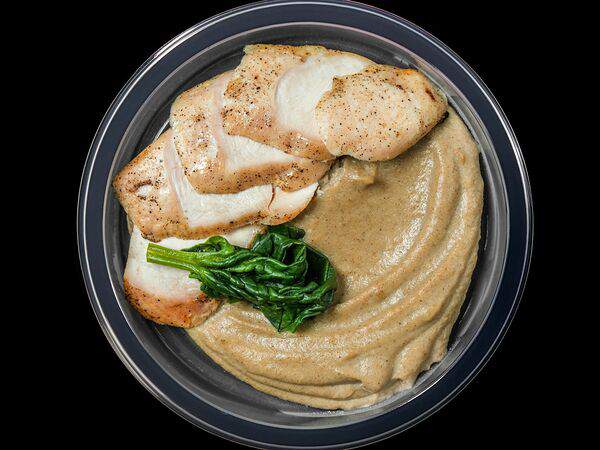 Eattery - Запеченное куриное филе с грибным пюре