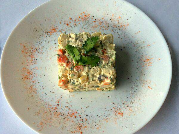 Мяссорти - Салат Оливье с говядиной