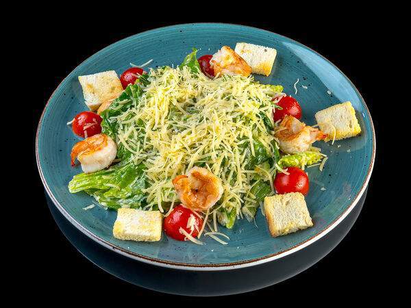 Ресторан доставки АртиШок - Салат Цезарь с креветками