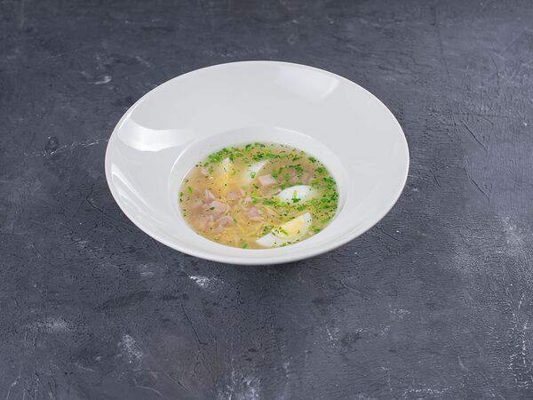 Царское село - Куриный суп с домашней лапшой, яйцом и зеленью