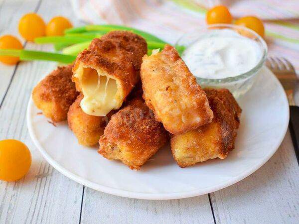 Базилико-пицца - Жареный сыр сулугуни