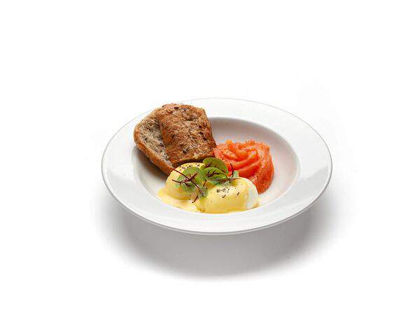 Cake & breakfast - Яйца пашот на булочке