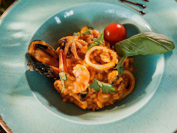 Shef papas - Зеленые тальятелле с морепродуктами