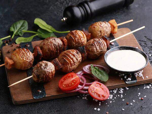 Шашлычный домик - Картофель на мангале