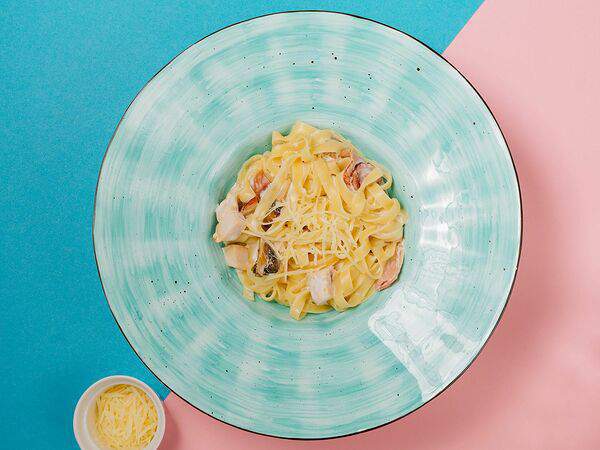 Бобы - Паста Карбонара