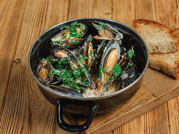 Че? Харчо! - Мидии в сливочном соусе