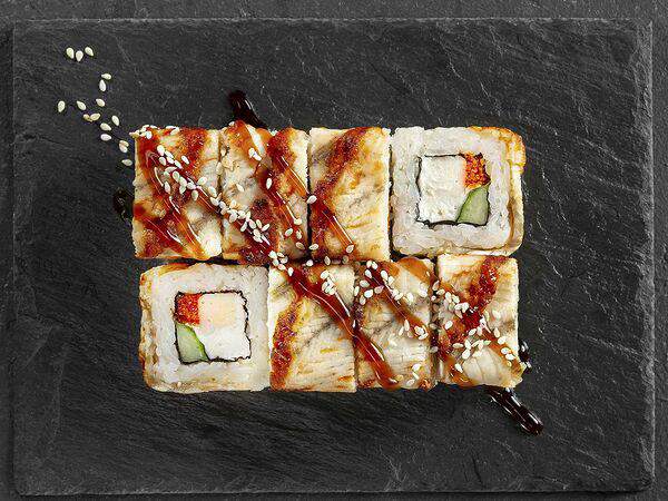 Okisushi - Ролл Унаги Кани