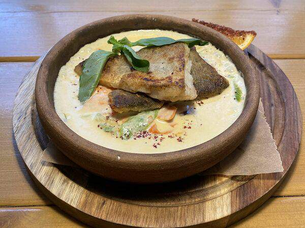 Чача-Рача - Треска с овощами в сливках и фенхелем