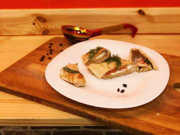 Блинная Печки-Лавочки - Блин с семгой