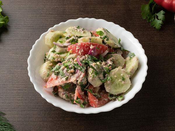 Хинкалыч - Салат по-грузински с грецким орехом