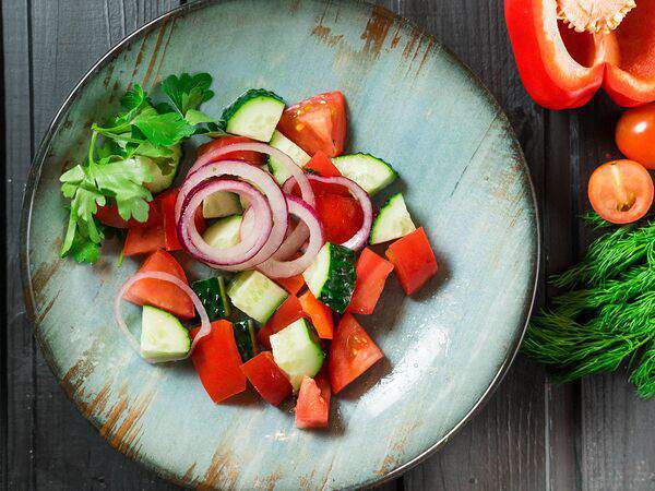 Миндаль - Овощной салат