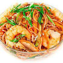 Самые Японские Суши - Вок лапша гречневая с креветкой