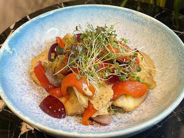 Агата - Жареный баклажан и печёный перец