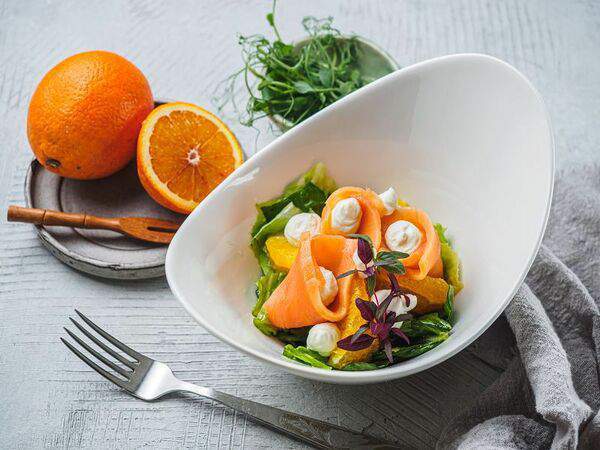 Пакабата - Салат с лососем и апельсинами