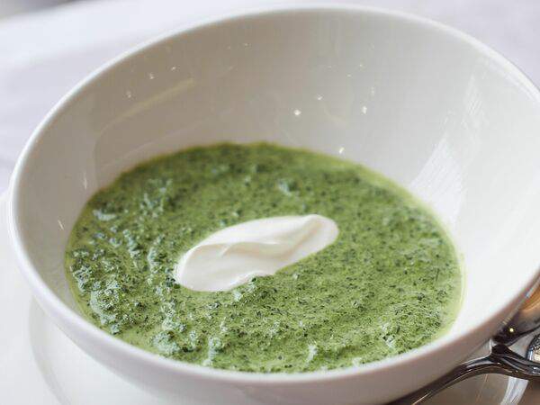 Фрешфит - Суп-крем из шпината со сметаной