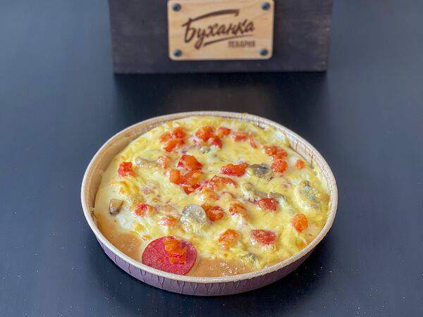 Пекарня Буханка - Мини-пицца Неаполитано с томатами, салями и шампиньонами