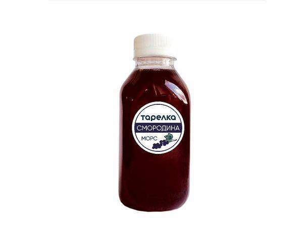 Тарелка - Морс из черной смородины собственного приготовления