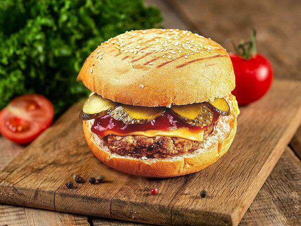 Русский аппетит - Бургер Тарантино с мясной котлетой