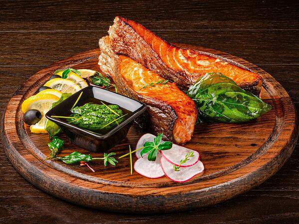 Гриль бутыль - Шашлык из филе лосося