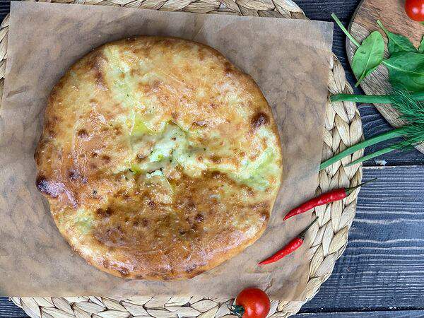 Дай три - Пирог с сыром и шпинатом