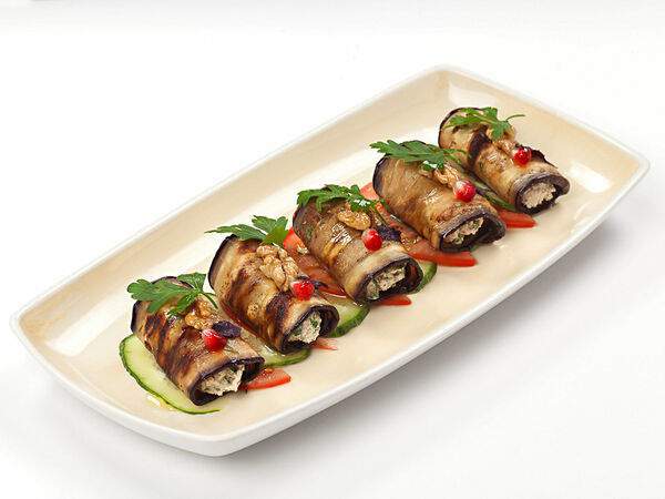 Гуливани - Баклажаны с ореховой начинкой