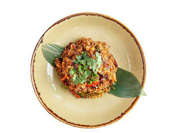 Меконг - Рис с Говядиной, овощами в остром соусе