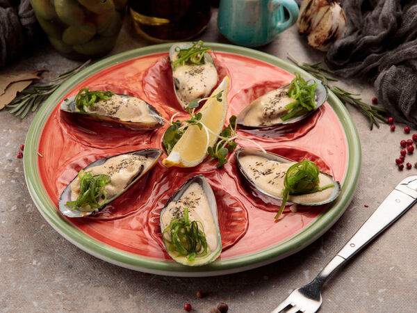 Джентльмены удачи - Запечённые мидии в сливочном соусе