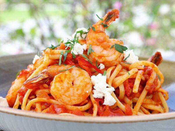 Дубай Фьюжен Арабская кухня - Паста с креветками