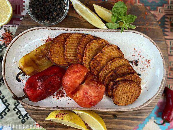 Чайхана Обишир - Овощи на мангале